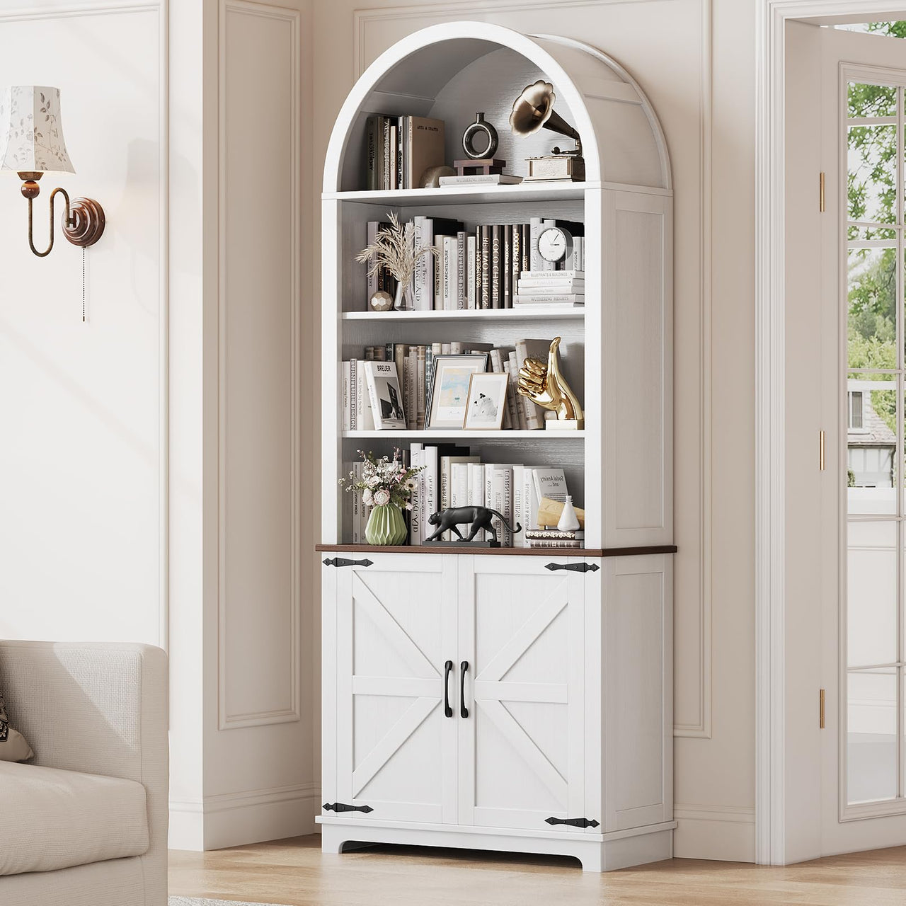 YA-00-00-A_HS178 Arched Bookshelf