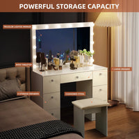 Thumbnail for ZiVa Vanity Dressing Table with HD Mirror