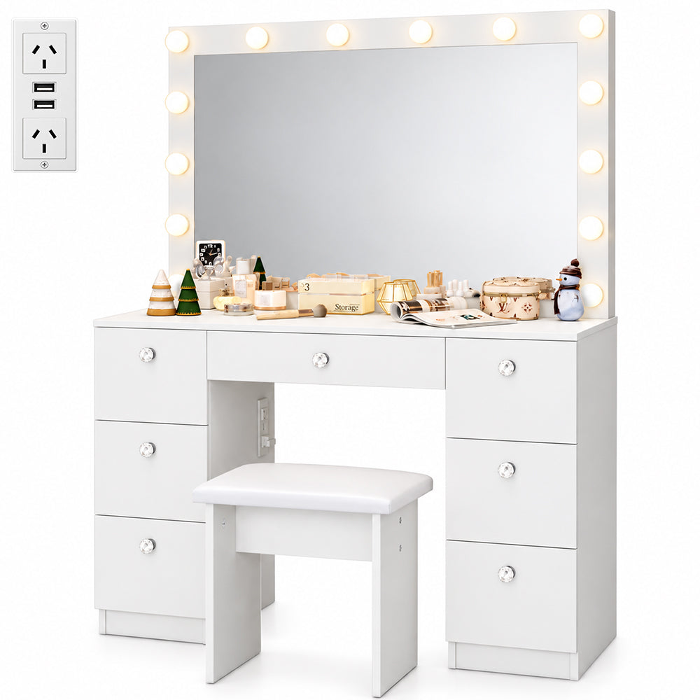 ZiVa Vanity Dressing Table with HD Mirror
