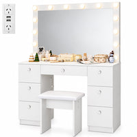 Thumbnail for ZiVa Vanity Dressing Table with HD Mirror