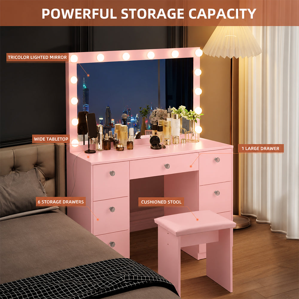 ZiVa Vanity Dressing Table with HD Mirror