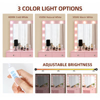 Thumbnail for ZiVa Vanity Dressing Table with HD Mirror