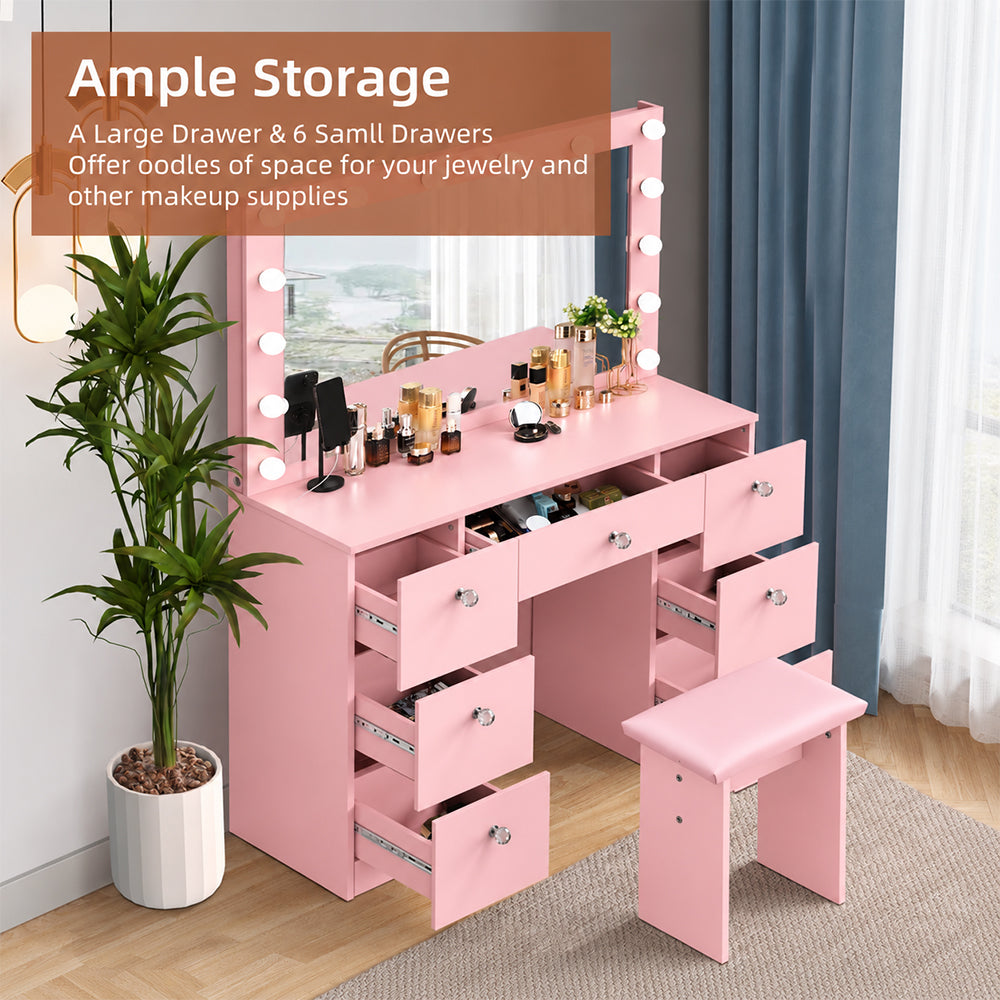 ZiVa Vanity Dressing Table with HD Mirror