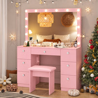 Thumbnail for ZiVa Vanity Dressing Table with HD Mirror
