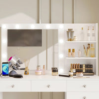 Thumbnail for ZiVa LED Vanity Mirror Dressing Table with Stool