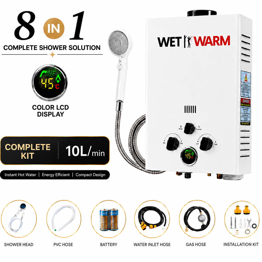 Gas Water Heater 10L + 12V Pump