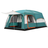 Thumbnail for Tent with sunshade extension attached