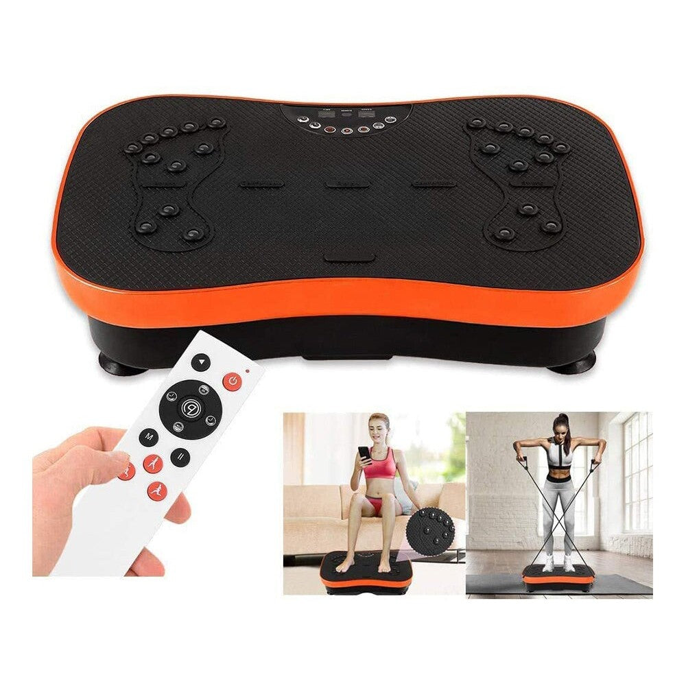 Vibration plate exercise machine top view