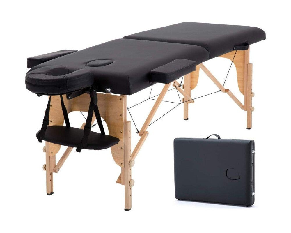 Massage table with accessory armrest shelf