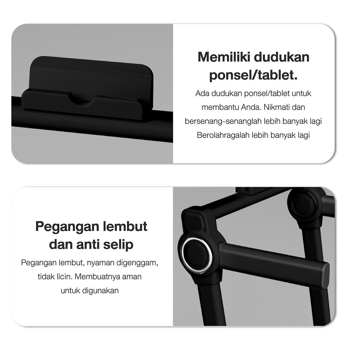 Foldable Walking Pad Treadmill black storage position