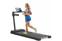 Thumbnail for Foldable Walking Pad Treadmill black LED display close-up