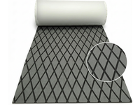 Thumbnail for Boat flooring mat marine carpet in dark grey faux teak finish