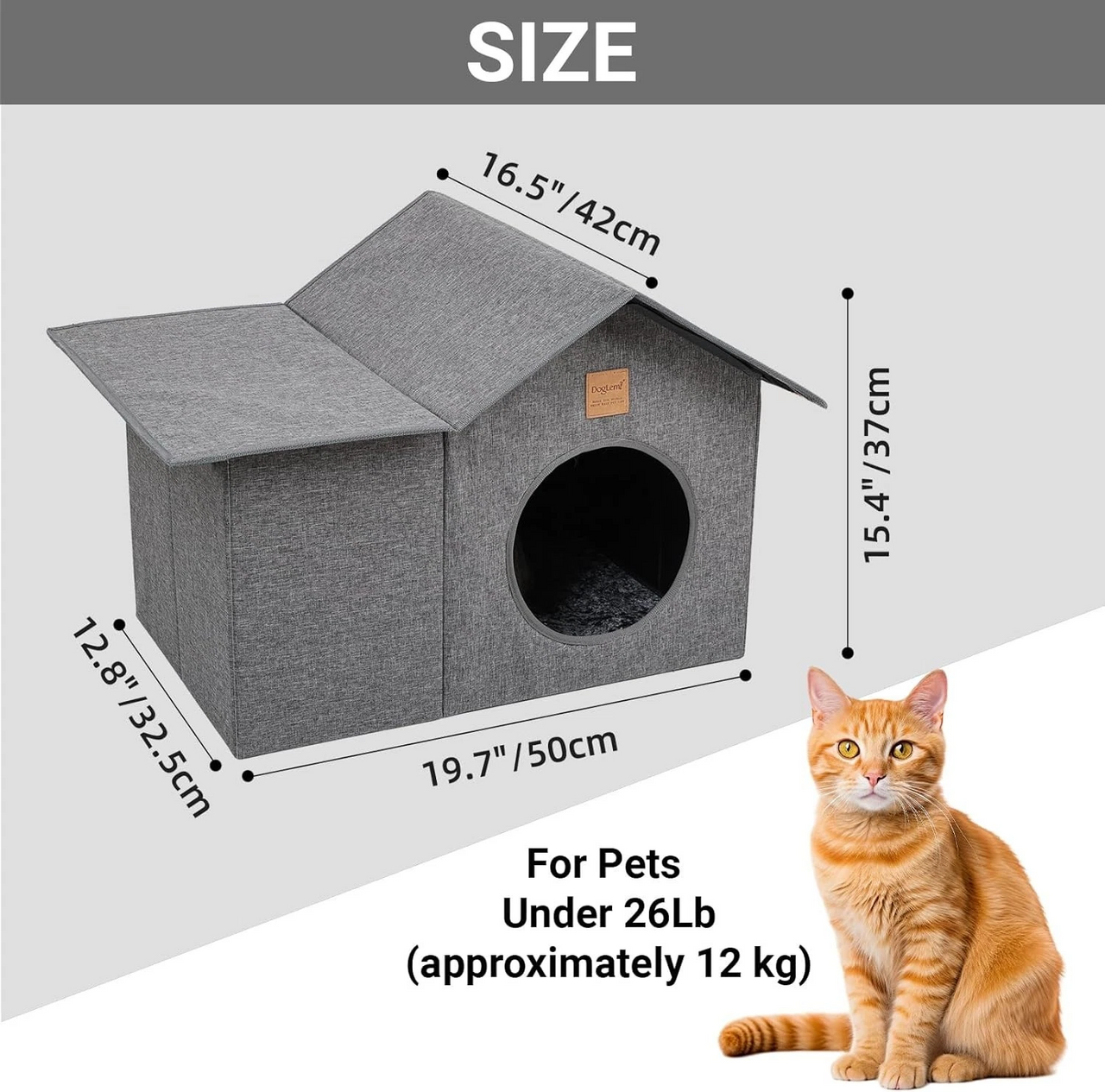 Large Foldable Waterproof Outdoor Pet House