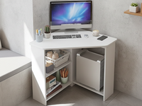 Thumbnail for Study Desk Triangular Corner Computer Desk