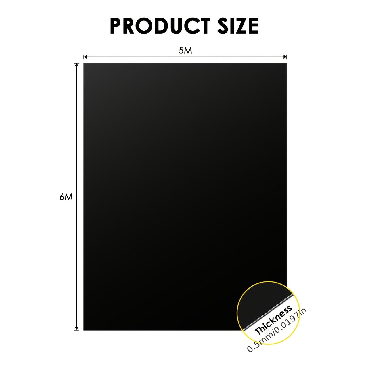 Pond Liner 5x6m 0.5mm LDPE