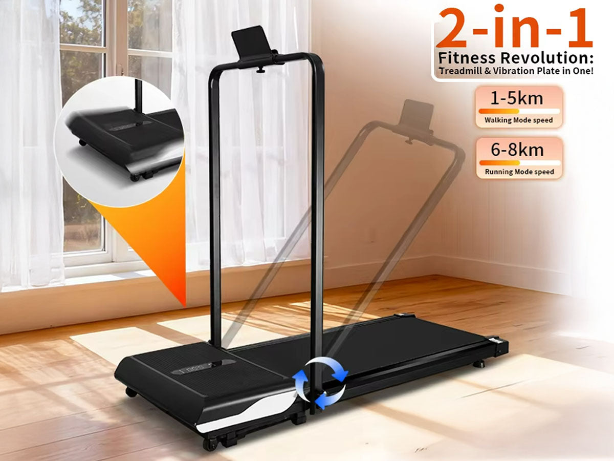 Treadmill with Vibration Plate