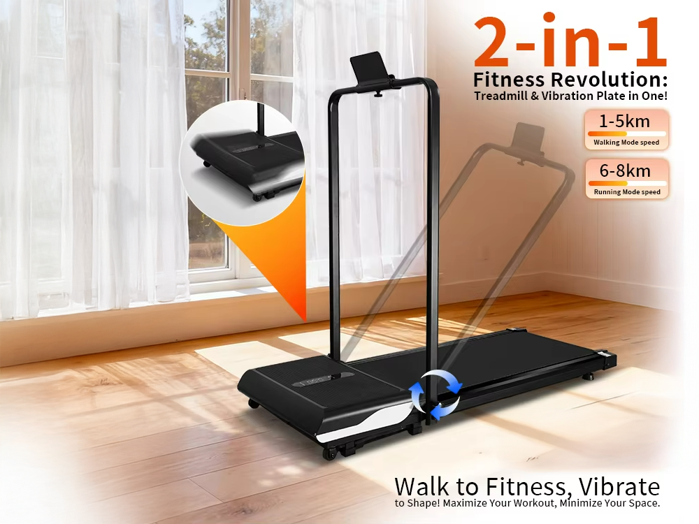 Treadmill with Vibration Plate