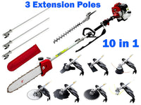 Thumbnail for High-Powered Brush Weed Cutter Saw Hedge Trimmer 10 in 1
