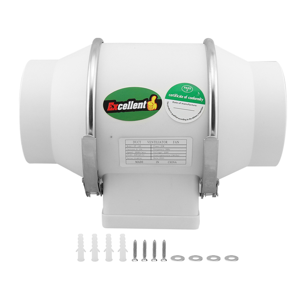 4" Inline Extractor Fan Exhaust Duct