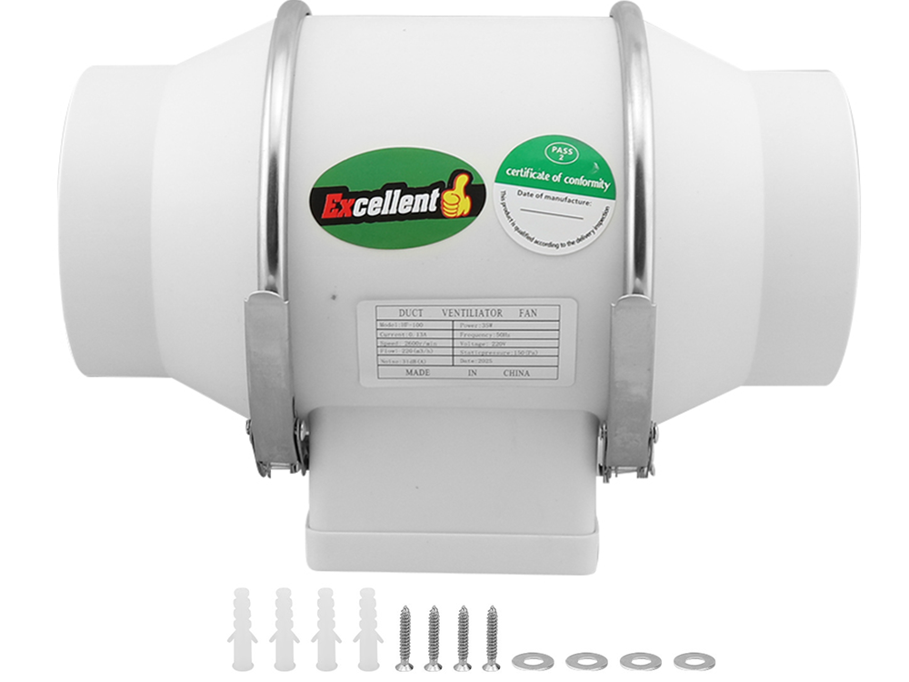 4" Inline Extractor Fan Exhaust Duct