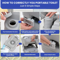 Thumbnail for Portable Toilet for Camping 20L