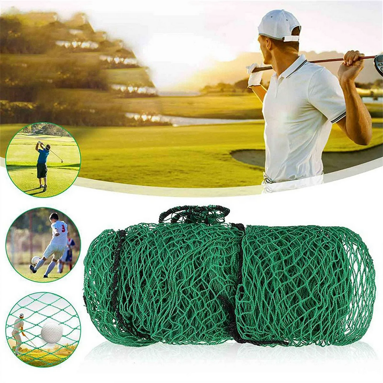 3x3M Golf Practice Net Golf Training Mesh Netting