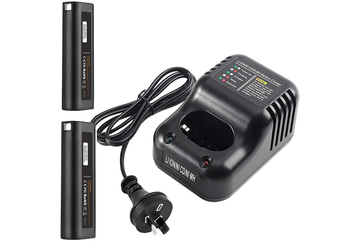 Paslod Battery Charger with 2 Batteries 2AH Aftermarket
