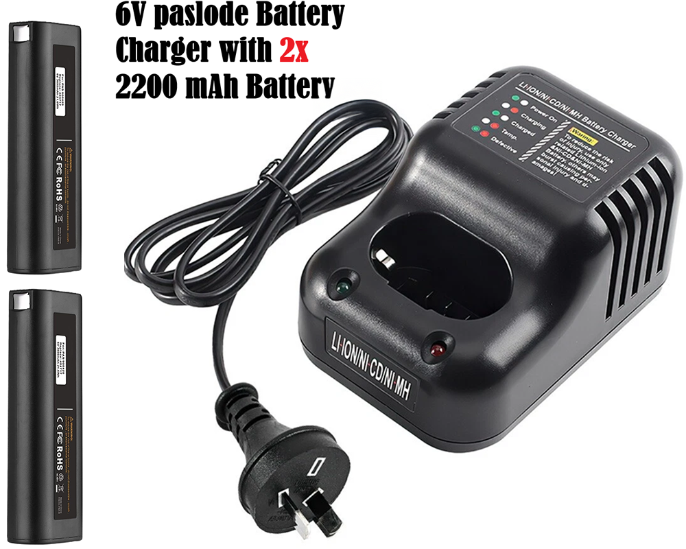 Paslod Battery Charger with 2 Batteries 2AH Aftermarket