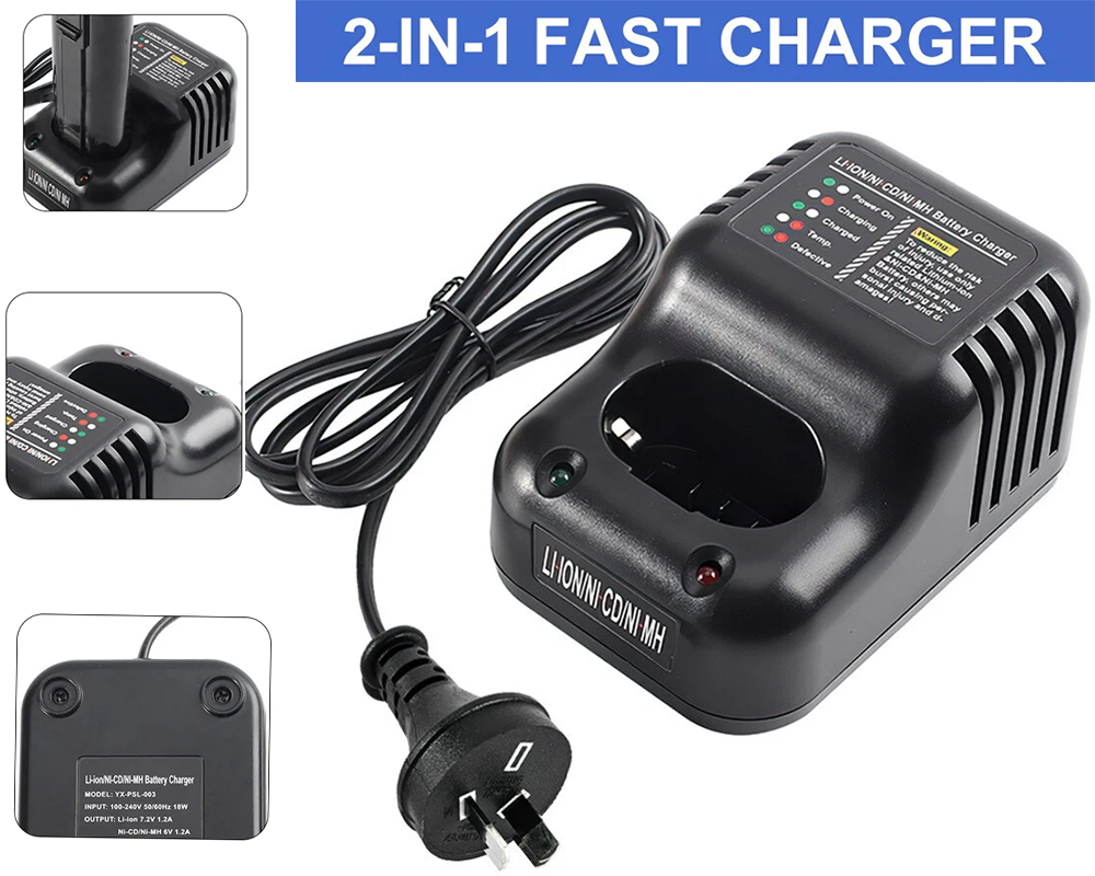Paslode 6V Compatible Multi-Voltage Battery Charger