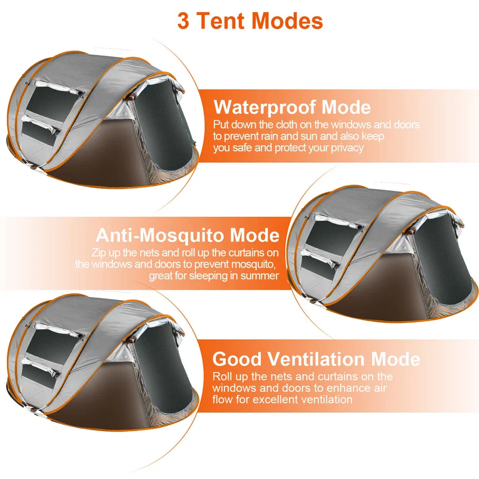 Camping Tent 4-6 Person Pop Up