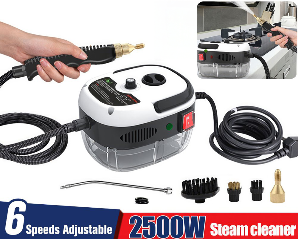 Handheld 2500W Steam Cleaner High Temperature Pressurized