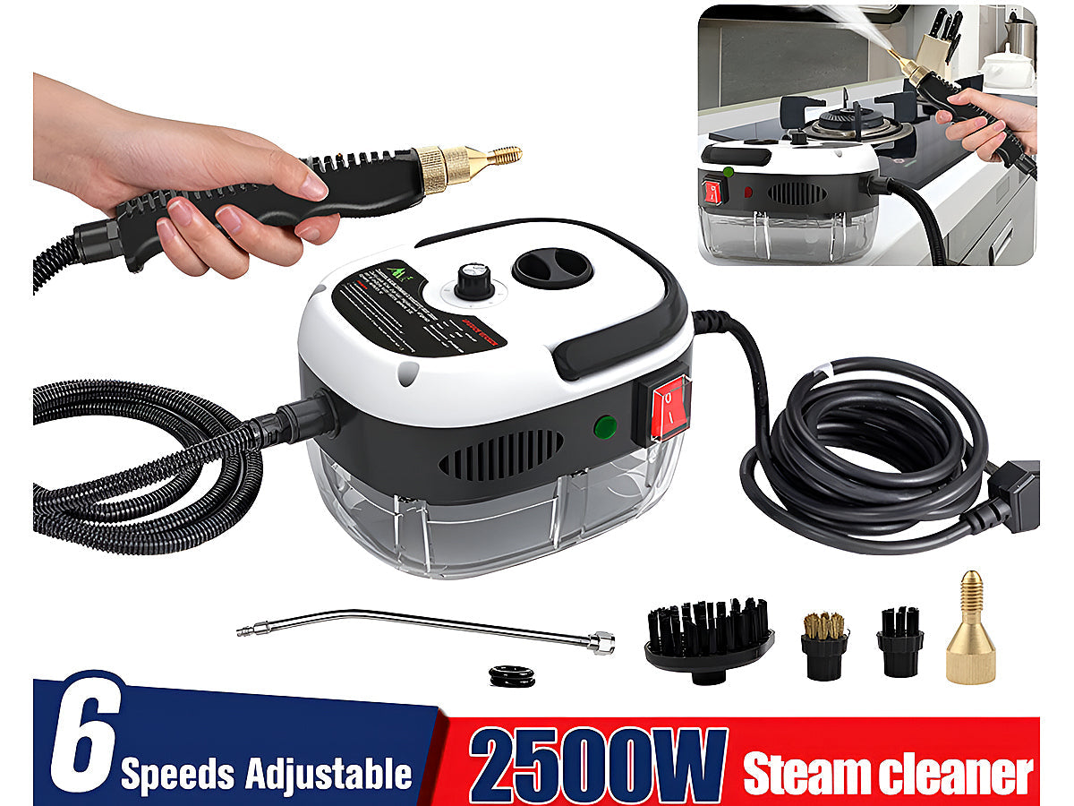 Handheld 2500W Steam Cleaner High Temperature Pressurized