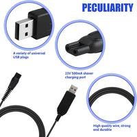 Thumbnail for Philips Shaver Charger Cable USB Charging Cable Compatible with Philips Norelco & OneBlade Shavers