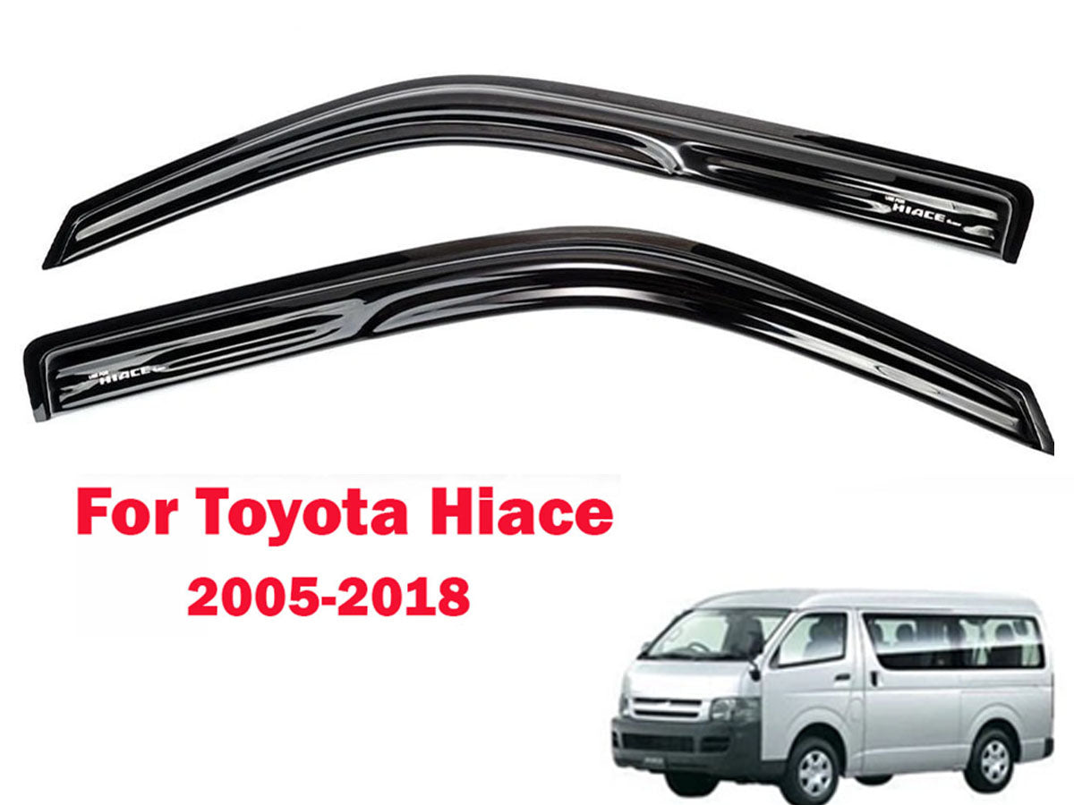 Suitable for Use With Toyota Hiace Door Visors Monsoon Weather Shield 05-18