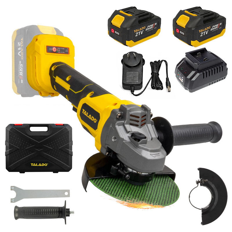 Angle grinder 21V in workshop setting