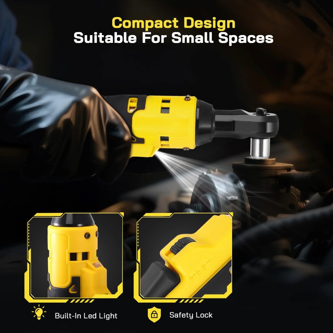 Ratchet wrench 38 inch with socket set attached