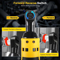 Thumbnail for Forward and reverse switch on electric ratchet wrench