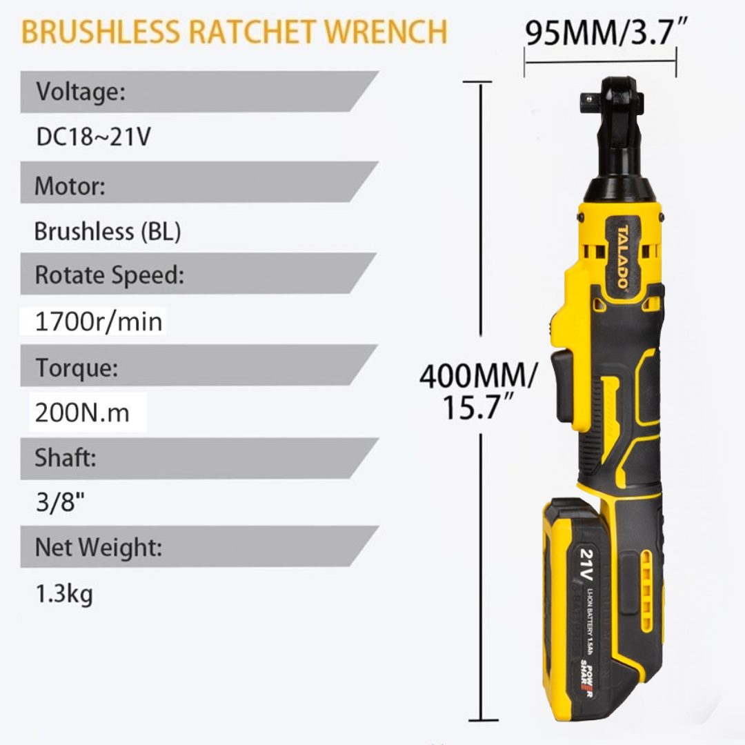 Close-up of LED work light on ratchet wrench