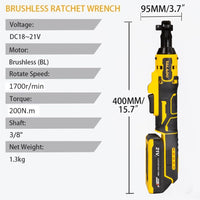 Thumbnail for Close-up of LED work light on ratchet wrench