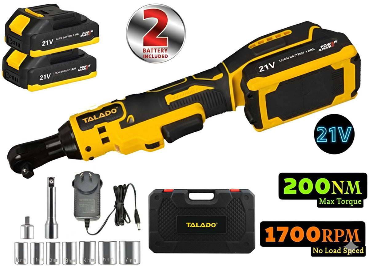 Electric ratchet wrench 38 inch with battery pack