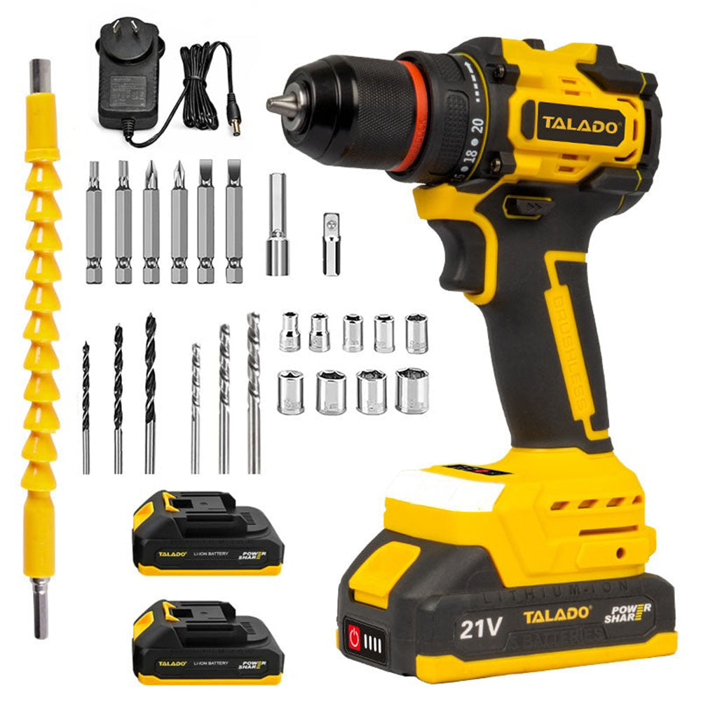 Cordless impact drill driver with charger and case