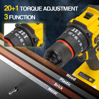 Thumbnail for Cordless drill driver 21V with flexible shaft attachment