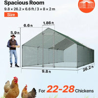 Thumbnail for Outdoor Chicken Coop 8Mx3Mx2M