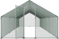 Thumbnail for Chicken coop run roof and mesh junction