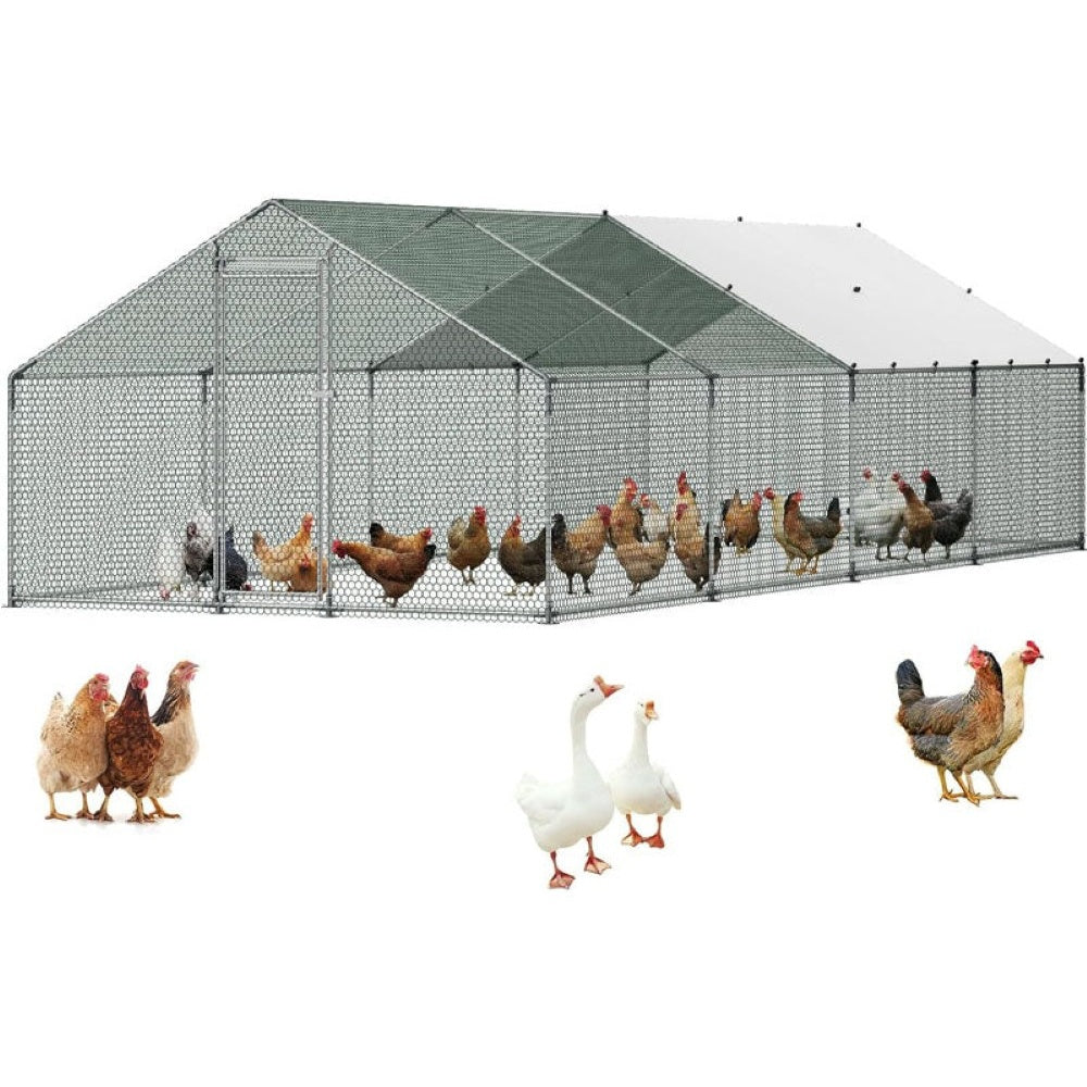 Chicken coop run predator-proof mesh