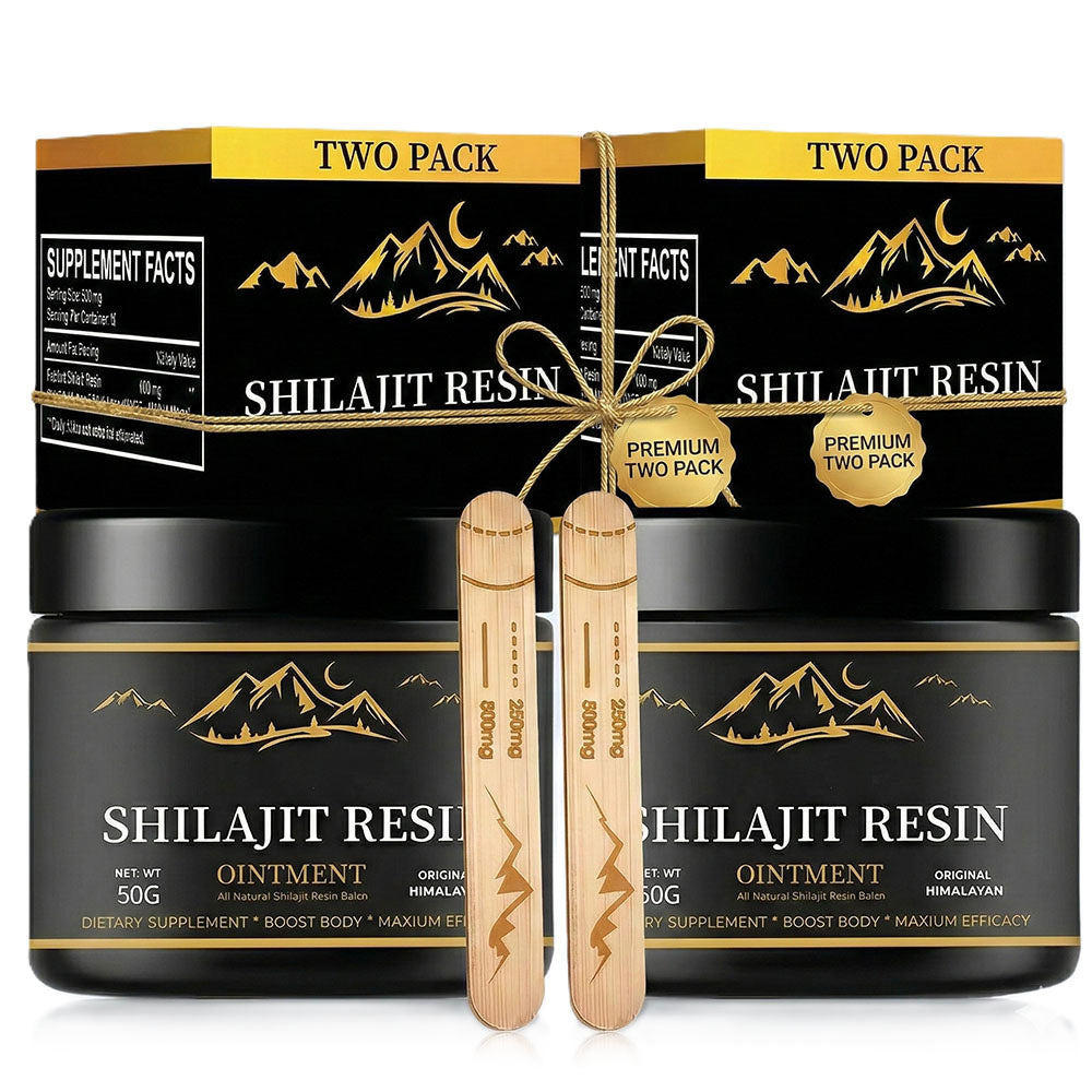 Organic Shilajit resin 100g jar close-up