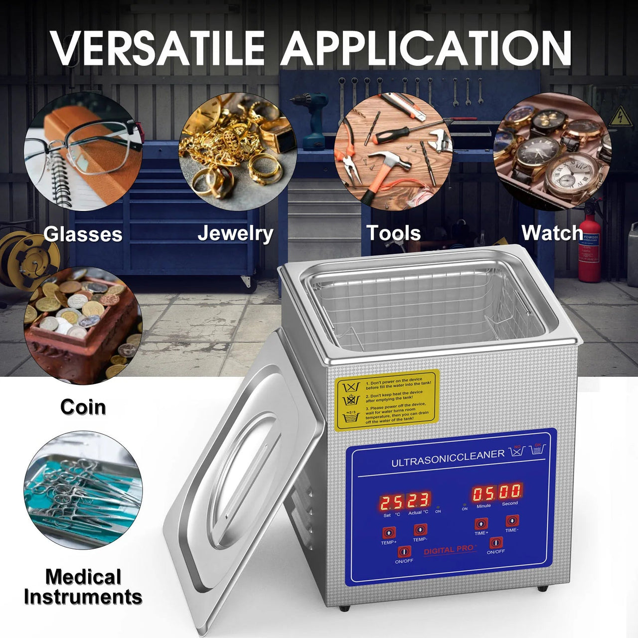 2L Industry Heated Ultrasonic Cleaner Commercial