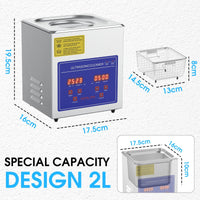 Thumbnail for 2L Industry Heated Ultrasonic Cleaner Commercial
