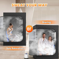 Thumbnail for Portable Steam Sauna Personal Home Spa 2 Person Sauna