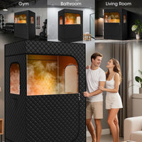 Thumbnail for Portable Steam Sauna Personal Home Spa 2 Person Sauna